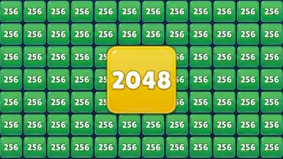 2048 Neon — Adjustable Grid, Swipe, Merg - free online puzzle game