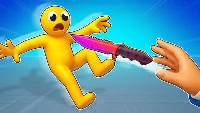 Ninja vs Ragdolls: Sharp Knife Throw!