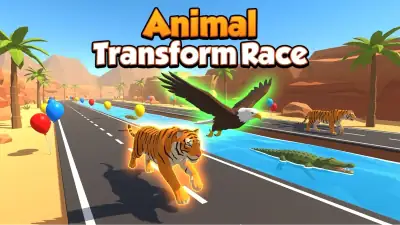 Animal Transform Race - free online shooting game