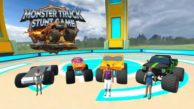 Monster Truck Stunt Game Racing Games