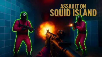 Assault on Squid Island - free online io game